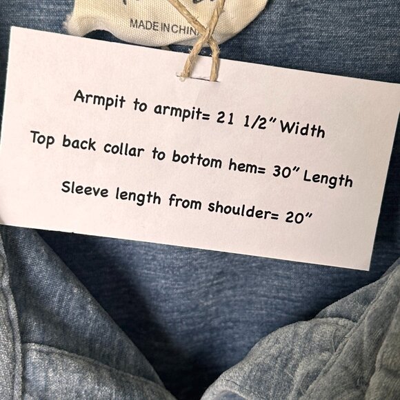 Women’s Button-Down Relaxed Fit Long Sleeve Shirt Light Blue Size L - Picture 3 of 9